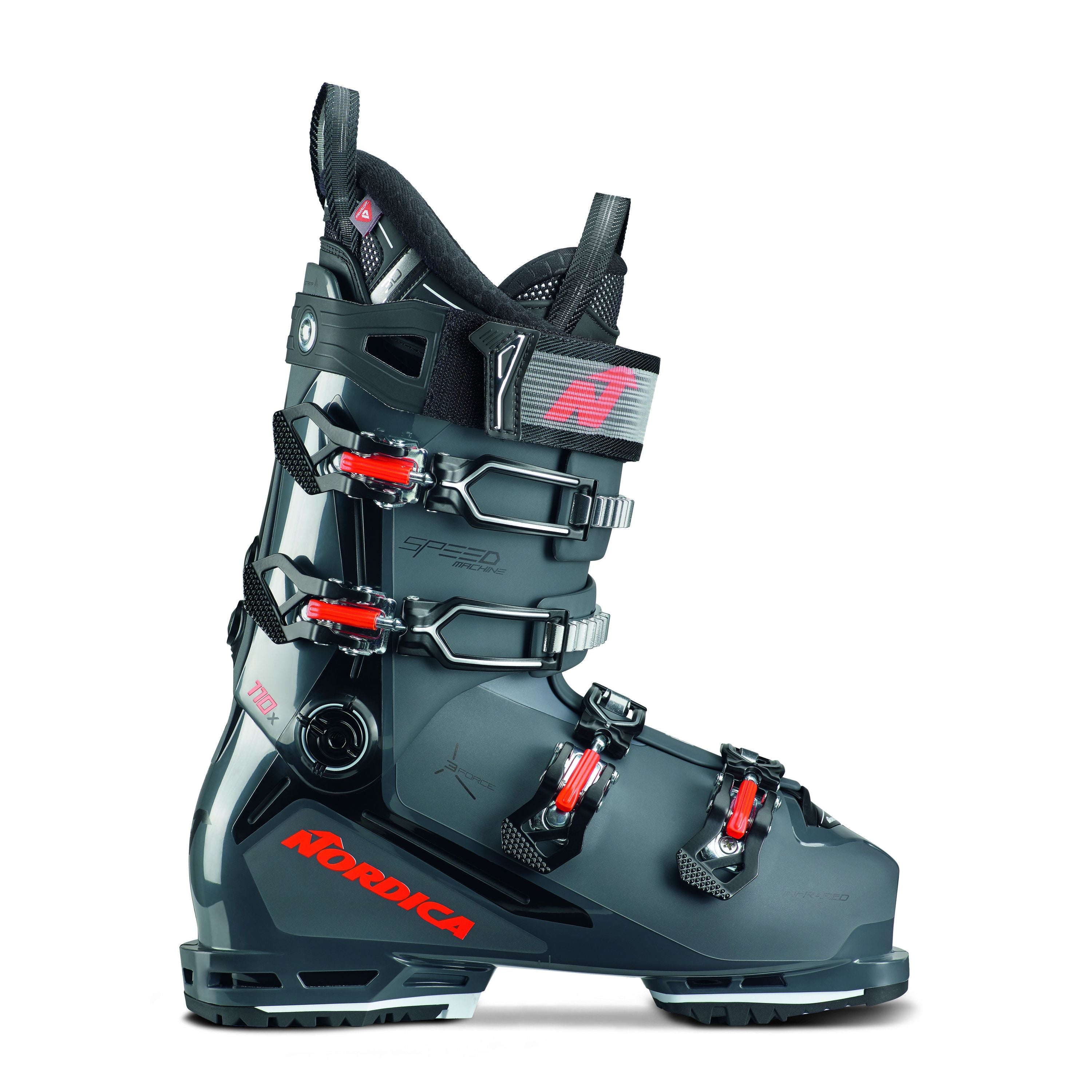 Ski Schuhe Speedmachine 3 110 X - M99-ANTRACITE/NERO/ROSSO - Schwarz