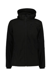 Softshelljacke mit abnehmbarer Kapuze - U901-NERO - Schwarz