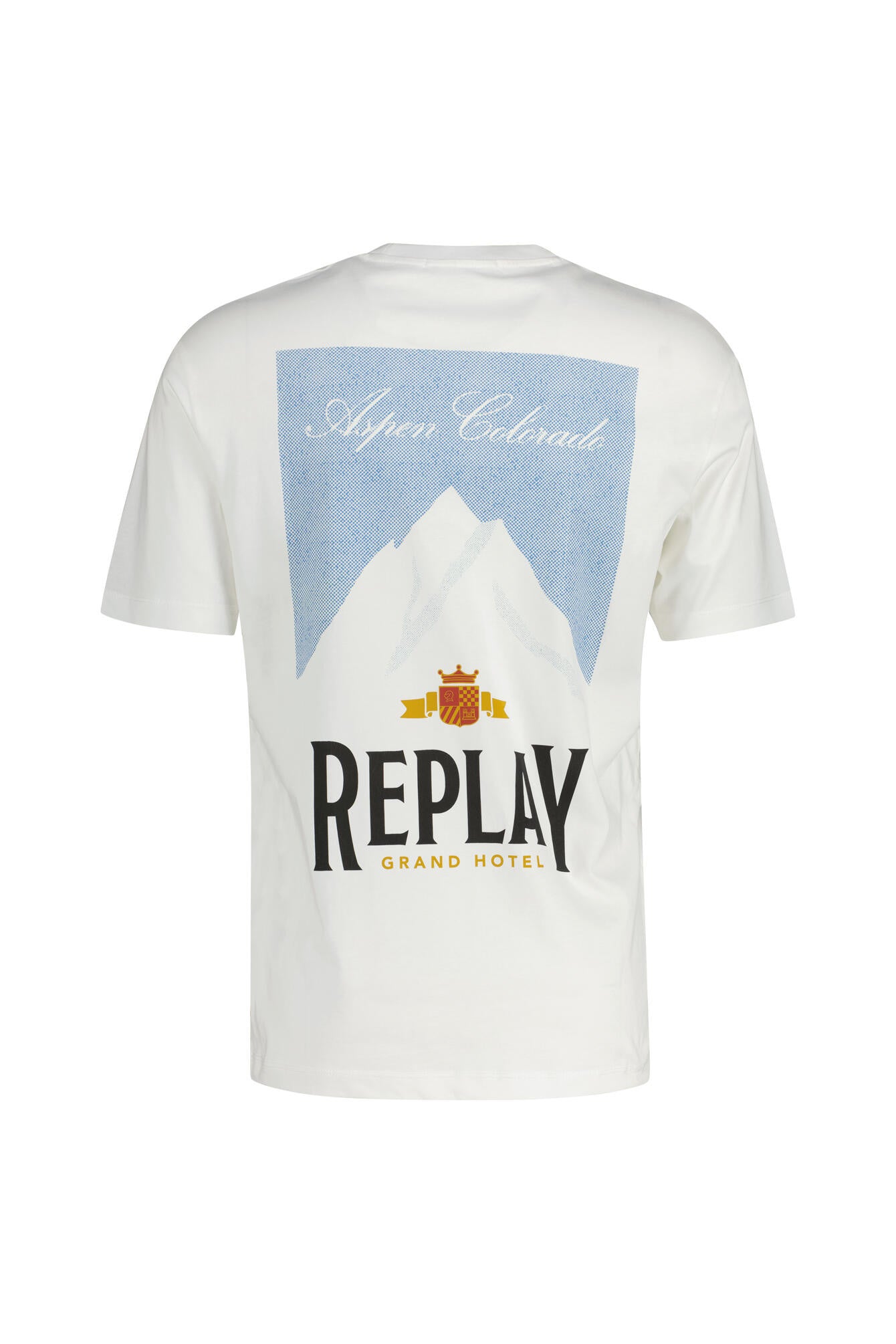 T-Shirt aus Baumwolle - 011-NATURAL WHITE - Weiß