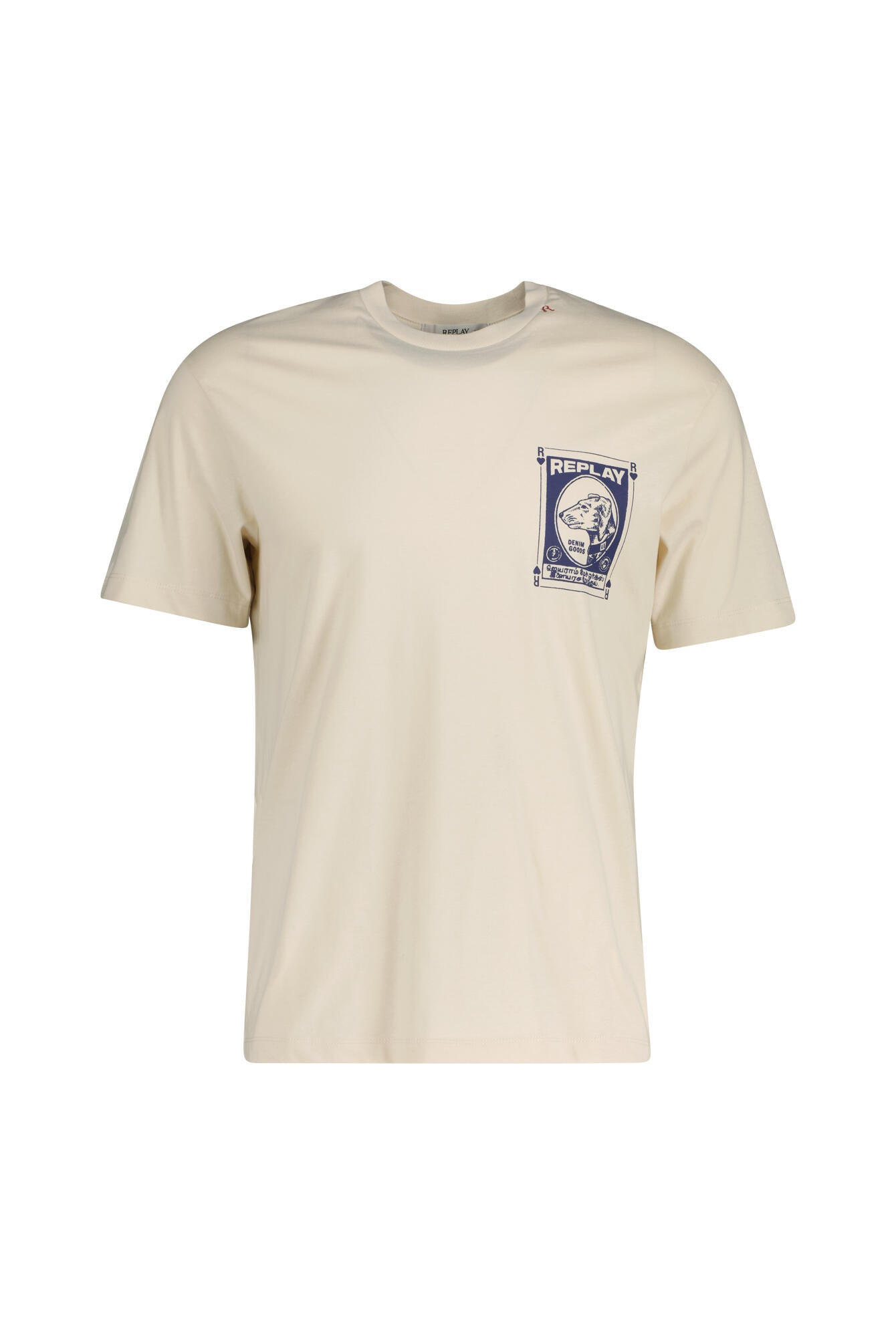 T-Shirt mit Backprint - 200-CREAM - Beige