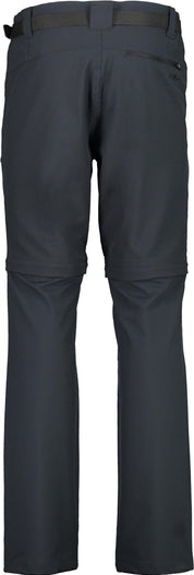 Wanderhose mit Zip-Off Reißverschluss - U423-ANTRACITE - Schwarz