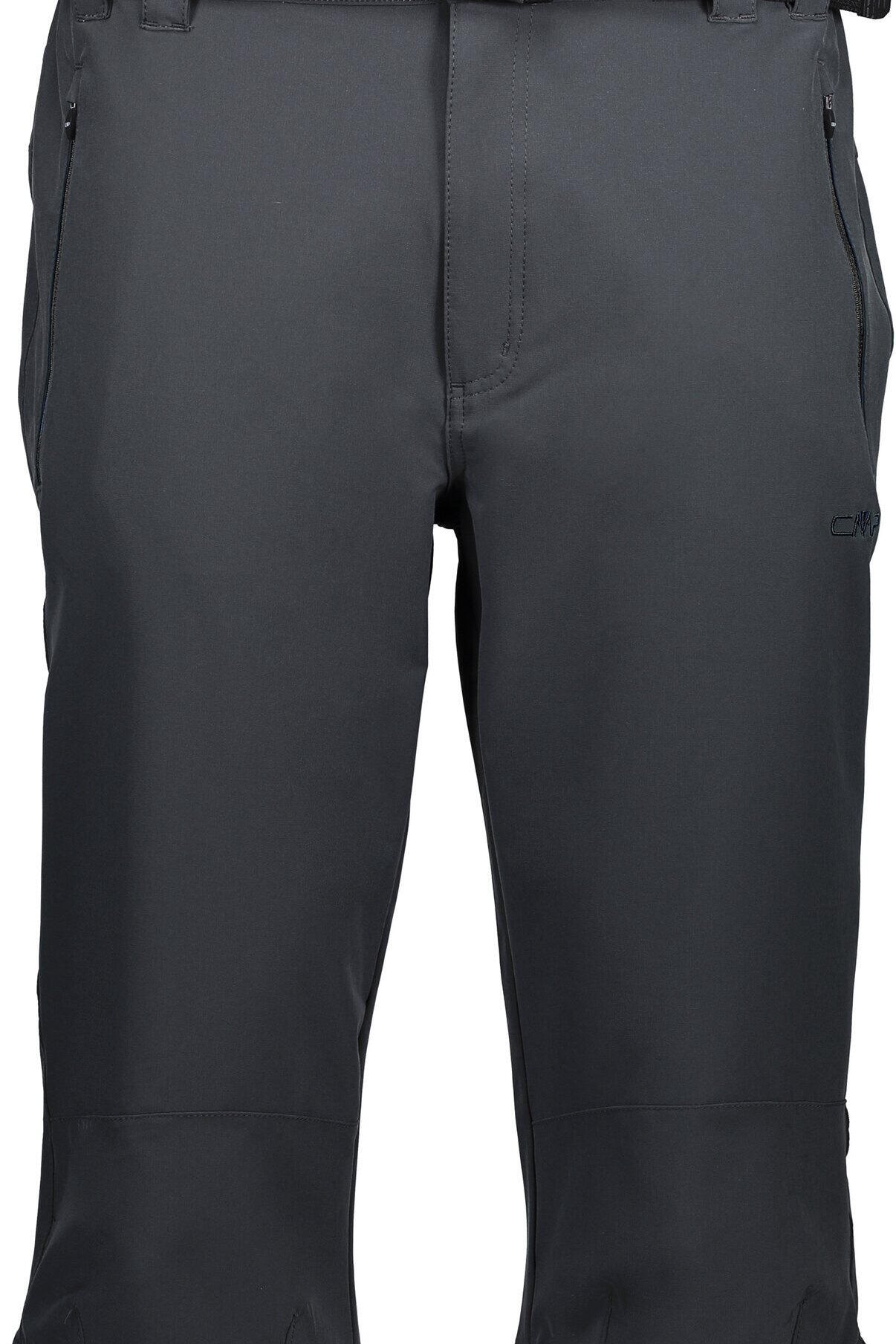 Keilhose mit Gürtel - U423-ANTRACITE - Schwarz