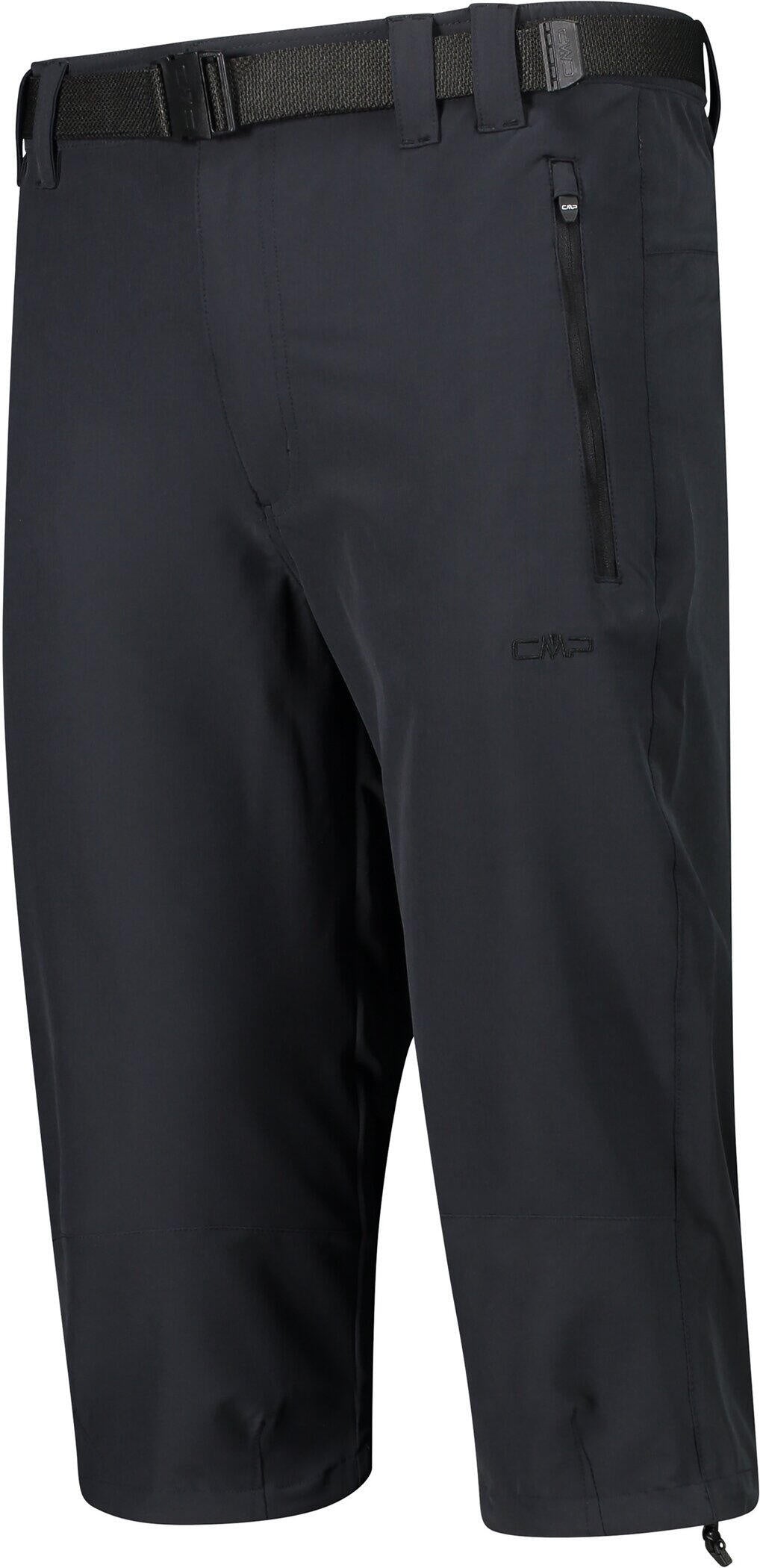 Keilhose mit Gürtel - U423-ANTRACITE - Schwarz