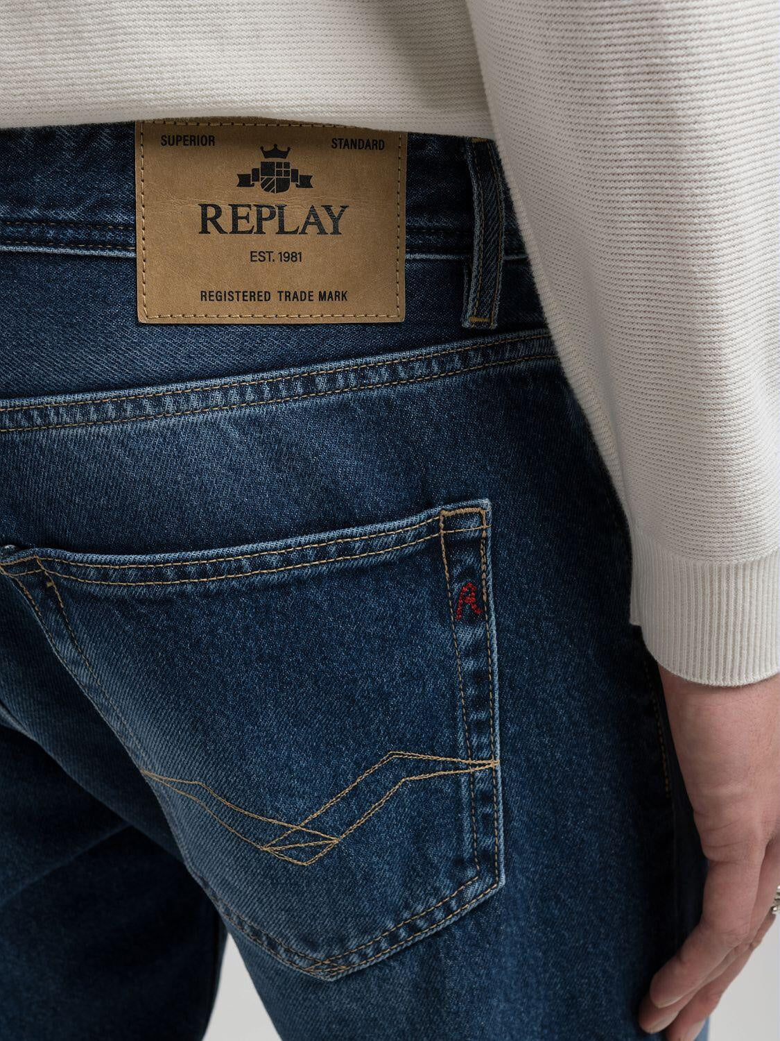 Jeans GROVER Straight Fit - 007-DARK BLUE - Blau