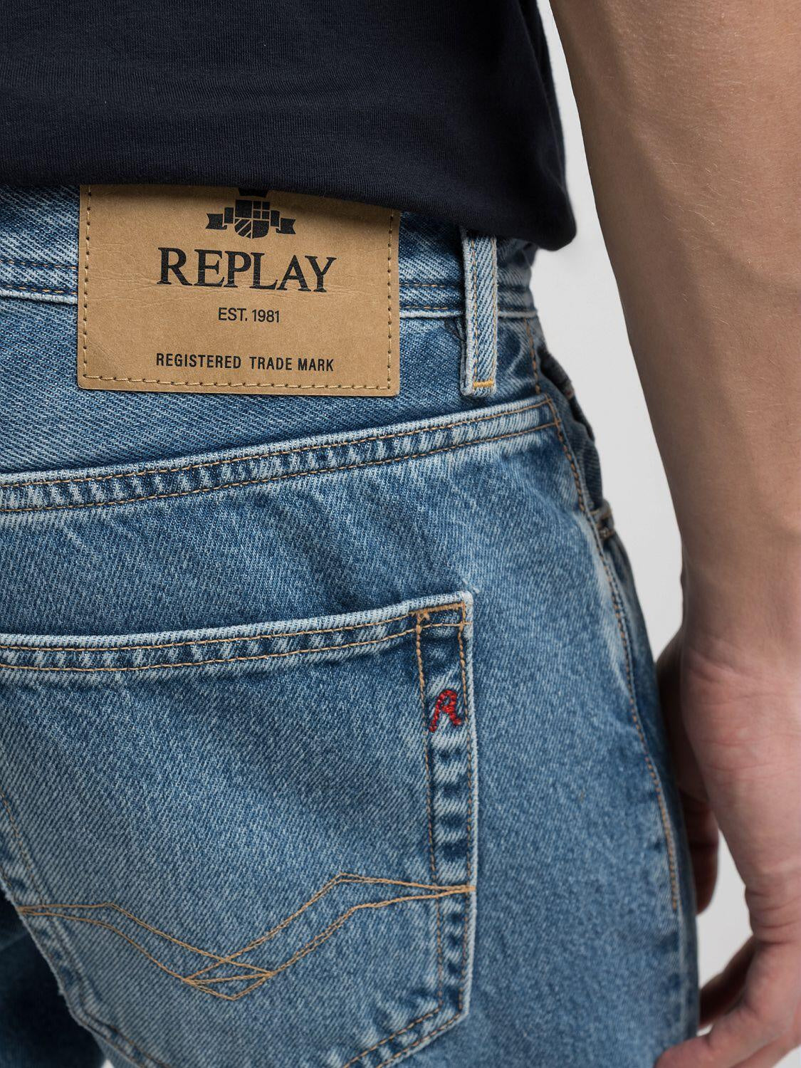 Jeans GROVER Straight Fit - 009-MEDIUM BLUE - Blau