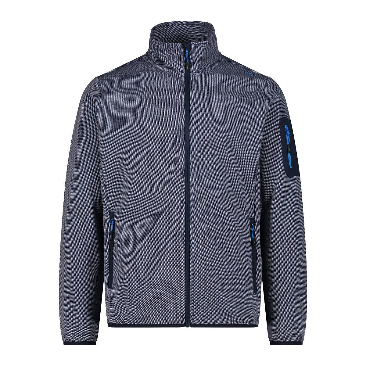 Leichte Fleecejacke mit Stehkragen - 29NR-B.BLUE-ICE - Blau