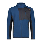 Fleecejacke mit Stehkragen - M951-BLUESTEEL - Blau | Schwarz