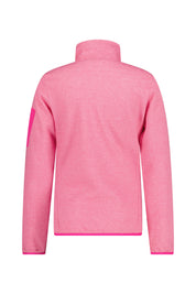 Leichte Fleecejacke mit Stehlkragen - 62CR-FUXIA-BIANCO - Pink