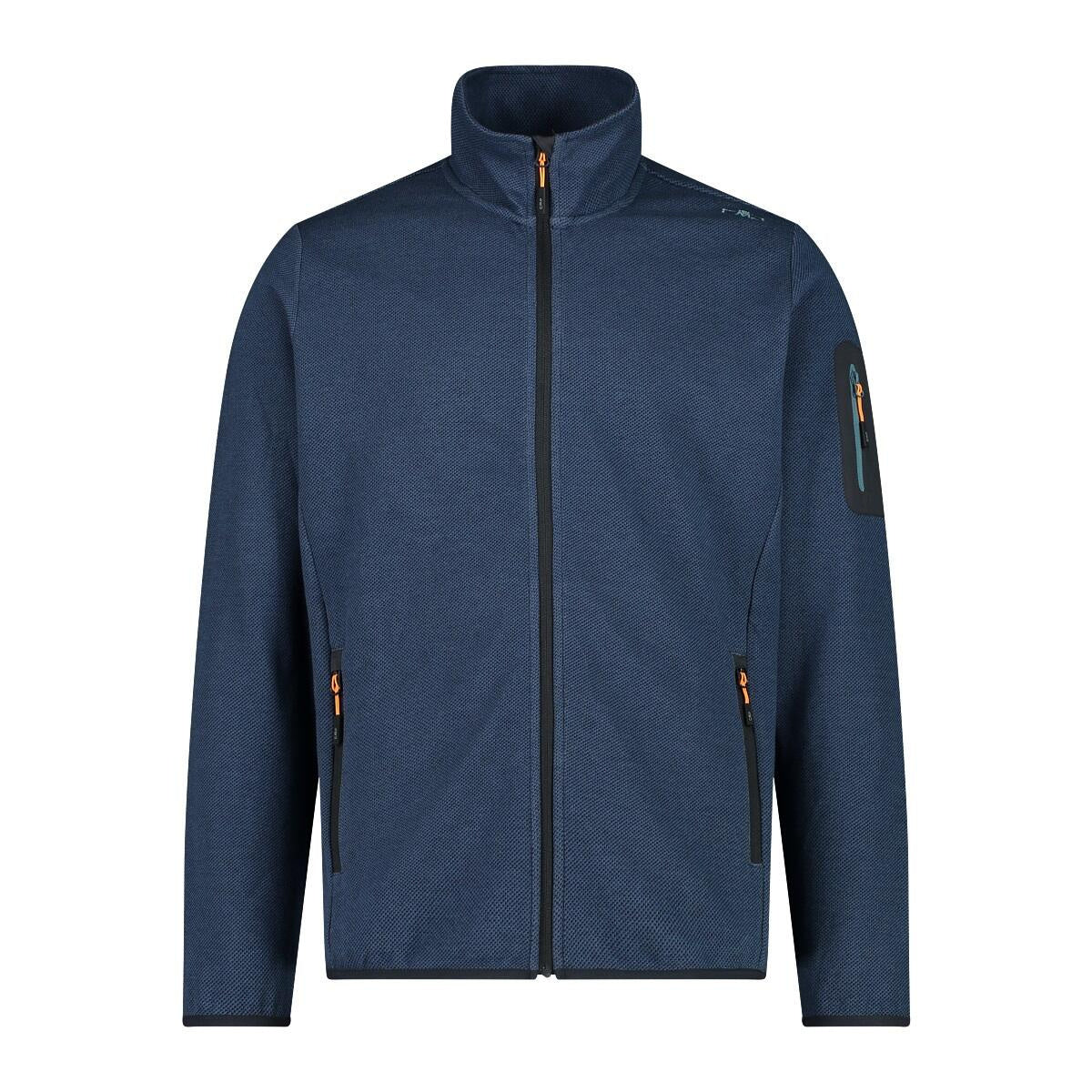 Leichte Fleecejacke mit Stehkragen - 46MR-BLUESTEEL-NERO - Blau