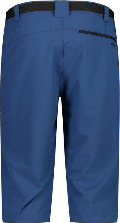 Keilhose mit Gürtel - M879-DUSTY BLUE - Blau | Schwarz