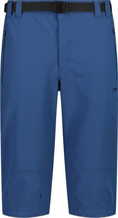 Keilhose mit Gürtel - M879-DUSTY BLUE - Blau | Schwarz