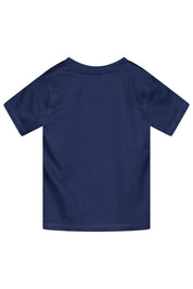 T-Shirt mit Logoprint - 611 WASHED BLUE - Blau