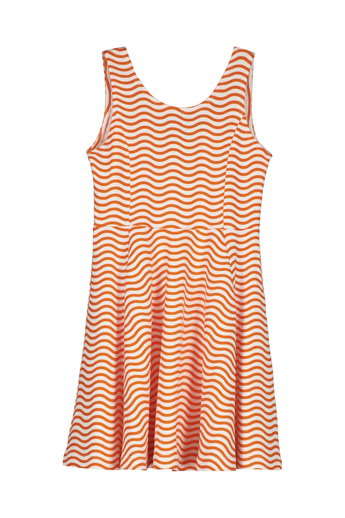 Sommerkleid gestreift Midi - 1985 - Orange