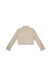Sweatshirtjacke aus Baumwollmix - 2307 - Beige
