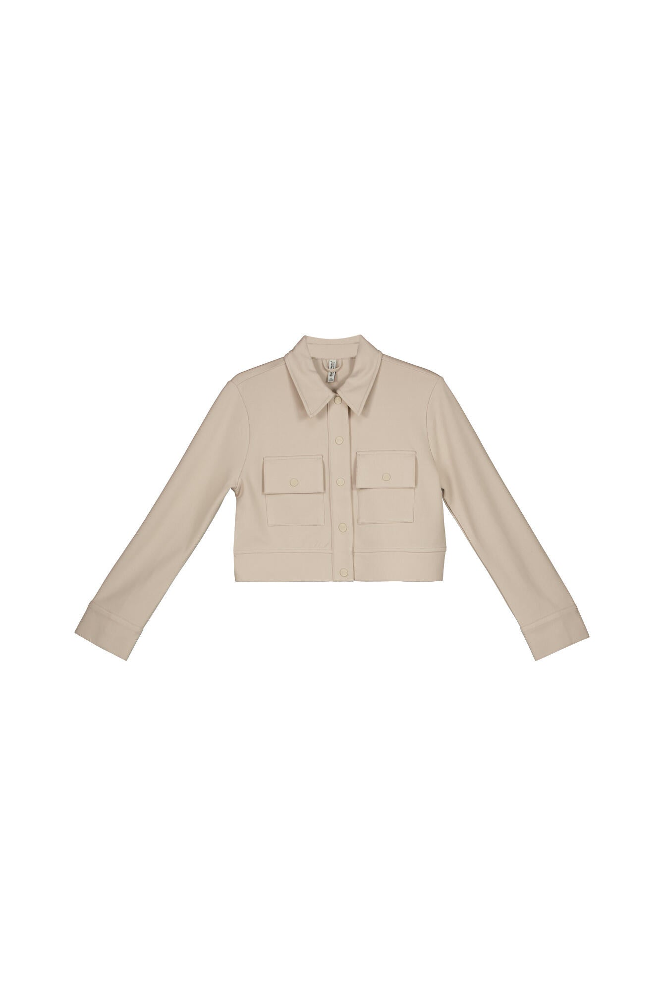 Sweatshirtjacke aus Baumwollmix - 2307 - Beige