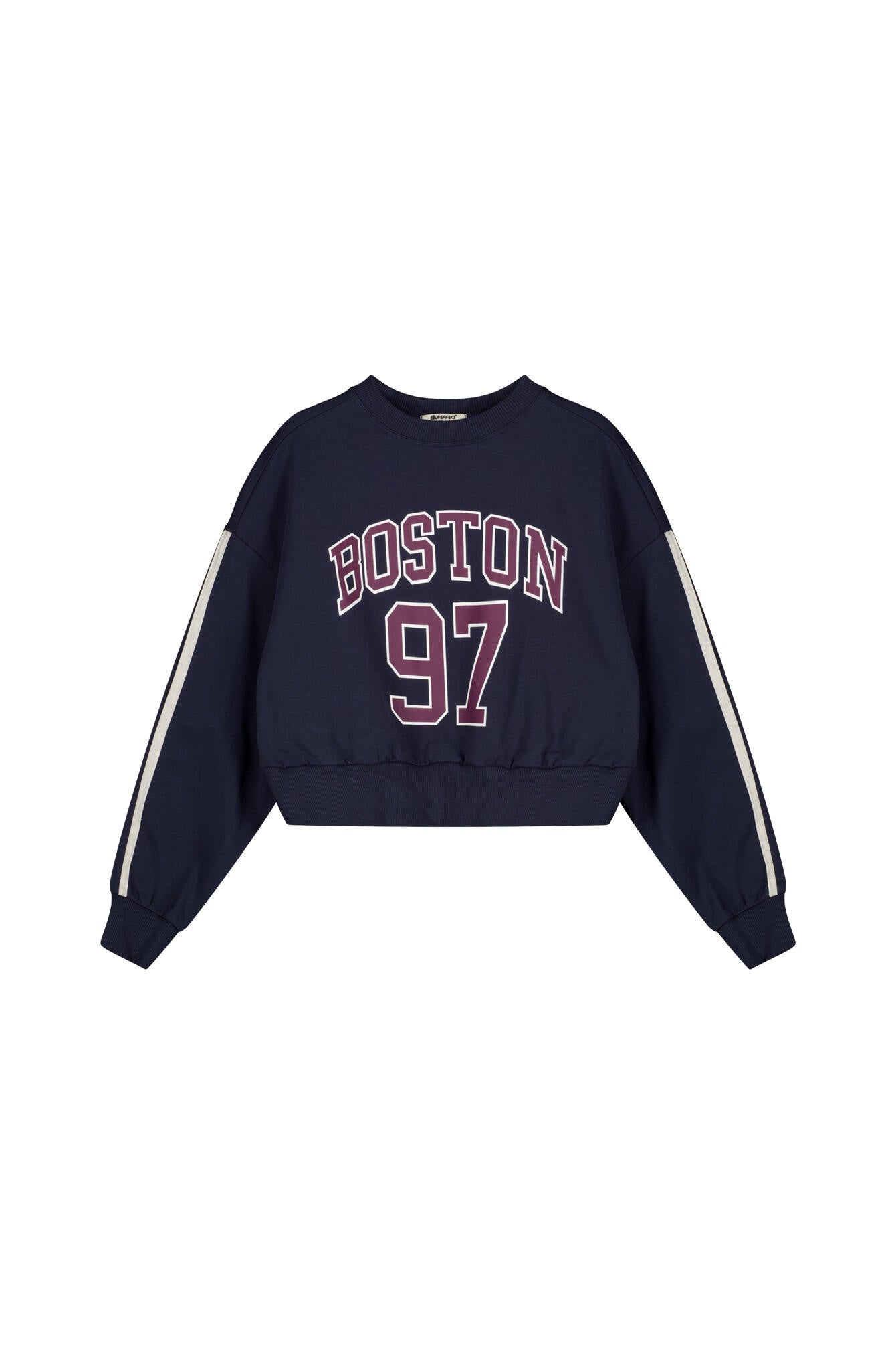 Sweatshirt oversized aus Baumwolle - 6302 - Blau
