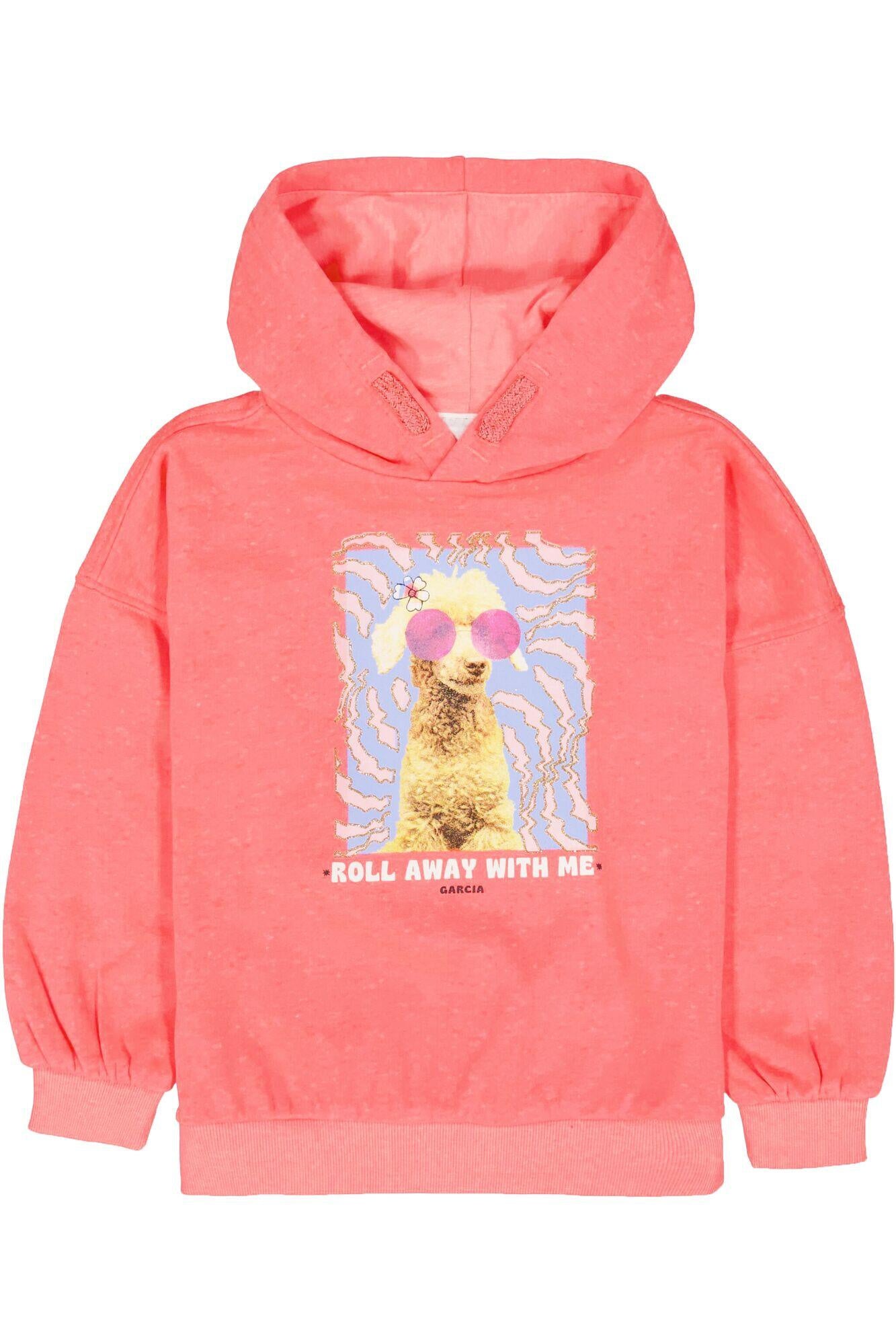 Hoodie mit Print - 2466 - Pink