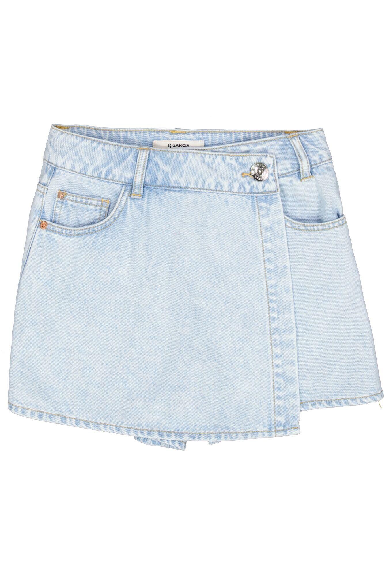 Mini-Skorts aus Baumwolle - 4312 - Blau