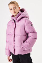 Steppjacke mit Kapuze - 8441 - Violett