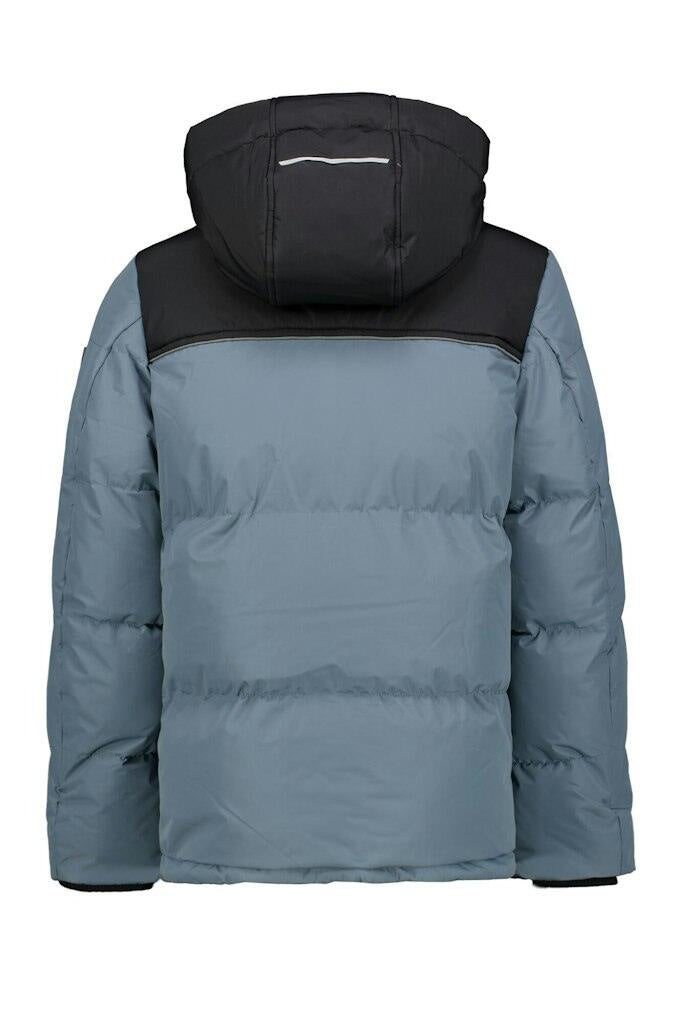 Steppjacke in Blockfarben - 9785 - Blau