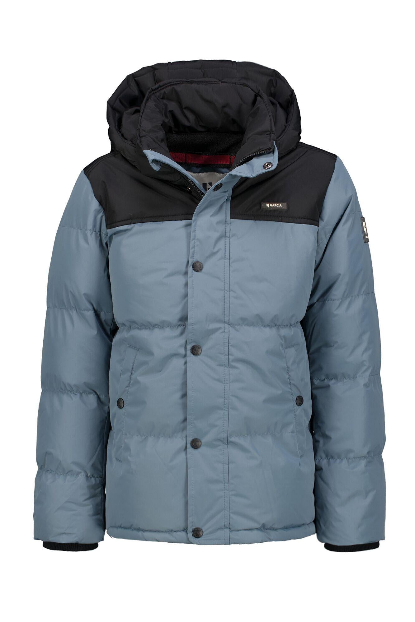 Steppjacke in Blockfarben - 9785 - Blau