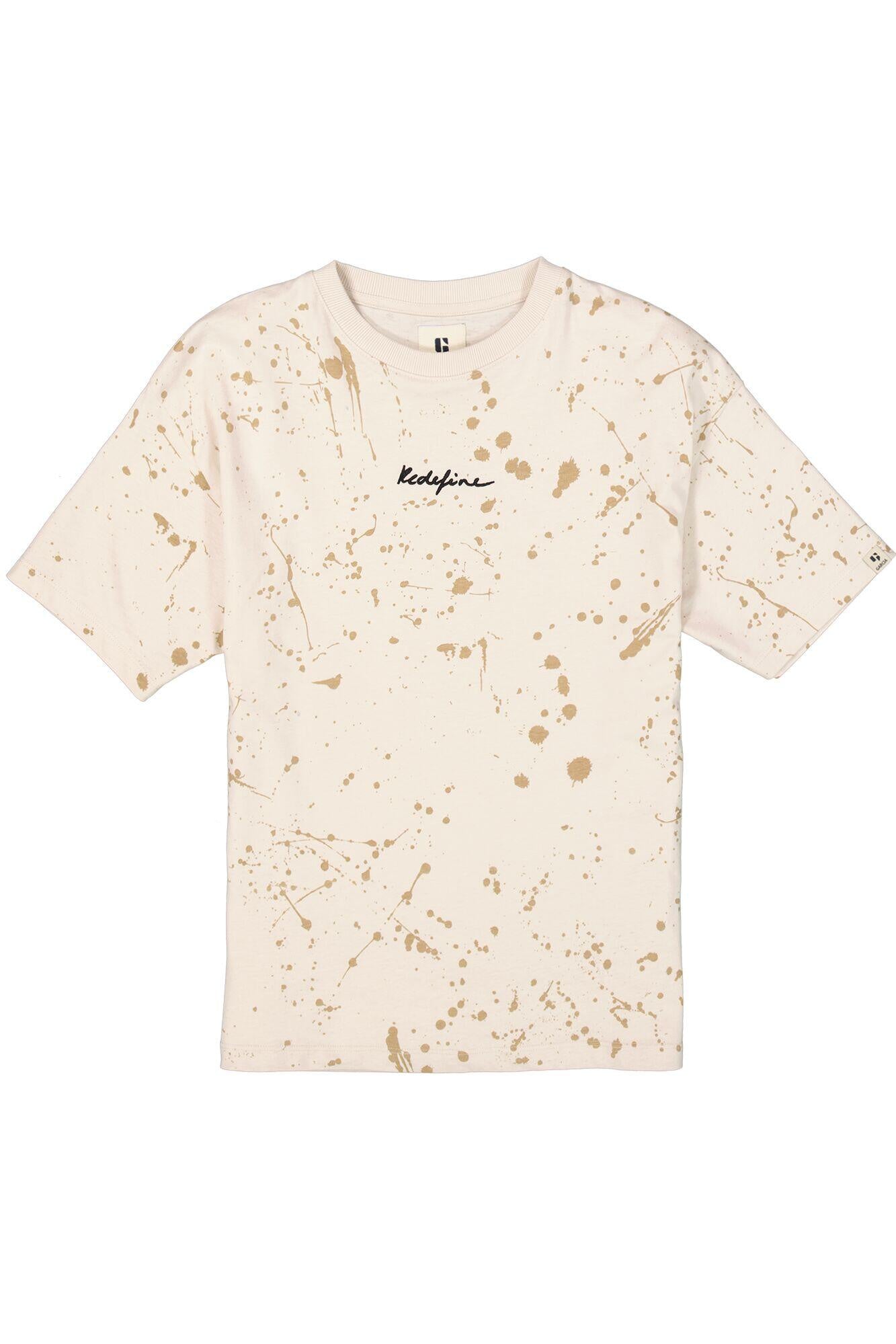 Gesprenkeltes T-Shirt - 4925 - Creme