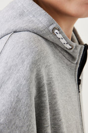 Sweatshirtjacke mit Kapuze - 66 - Grau