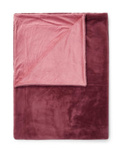 Tagesdecke aus Kunstfell - 293-Mauve - Rot