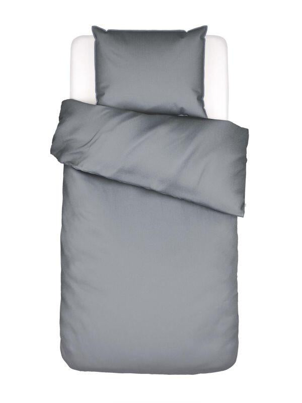 Bettwäsche MINTE 155X220 cm + 80x80 cm - 685-Global grey - Grau