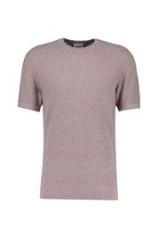 Strick-T-Shirt aus Baumwollmix - T3 - Violett