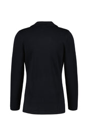 Strickjacke mit Reversekragen - P - Blau
