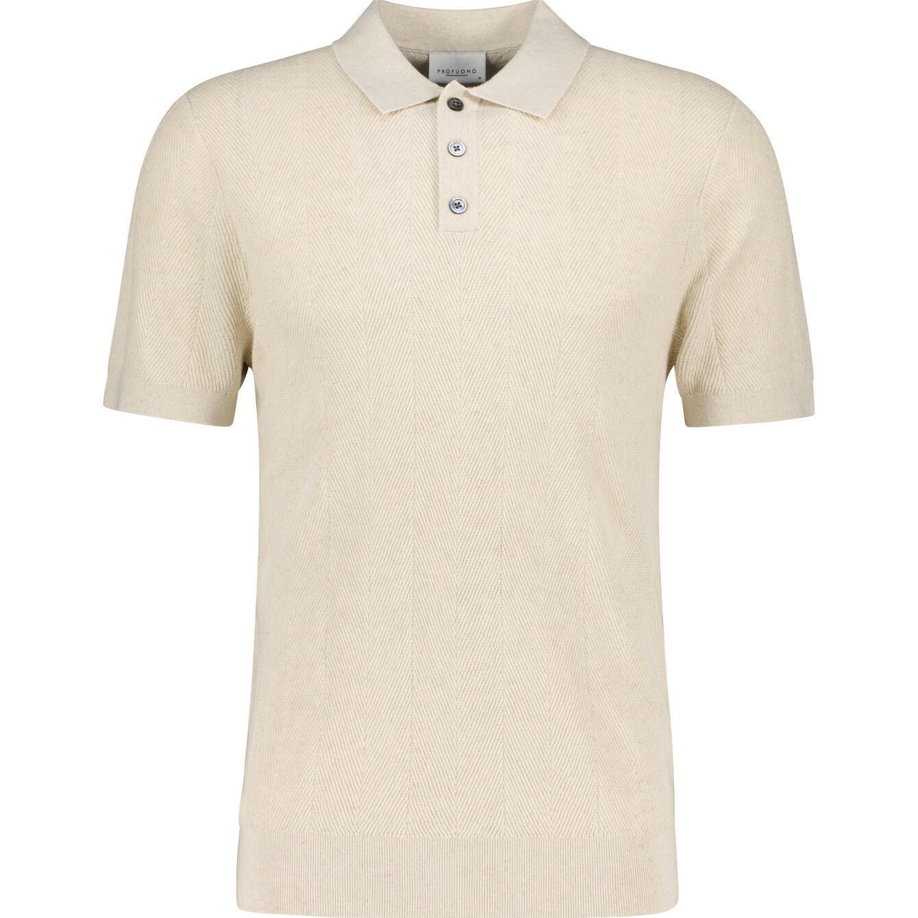 Poloshirt aus Baumwollmix - E - Beige