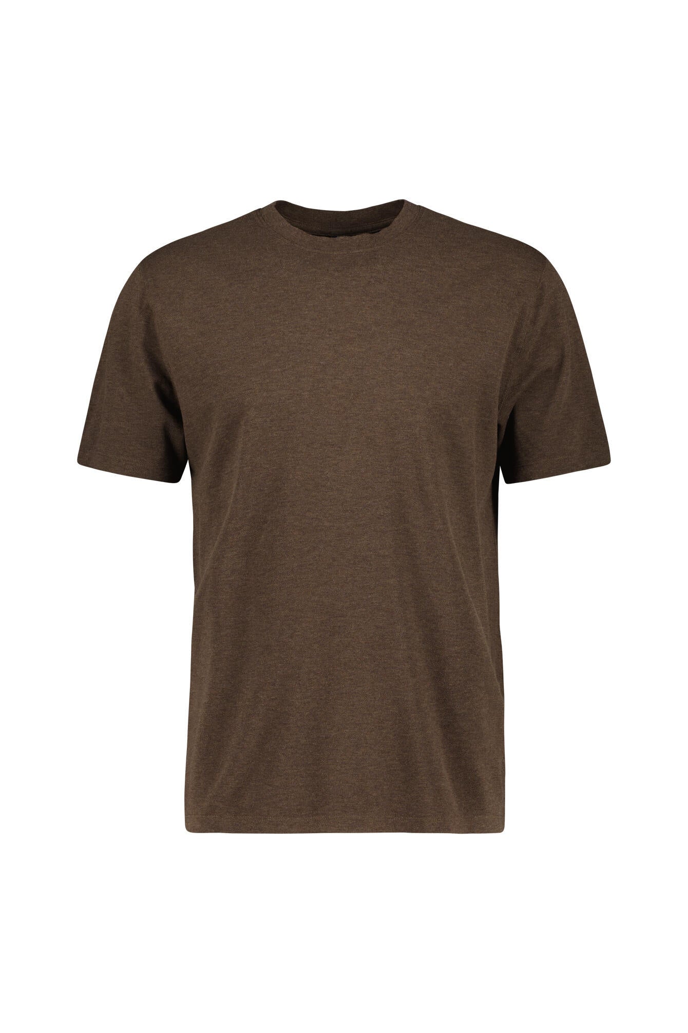 Stretch Piqué T-Shirt Regular Fit - H2 - Braun