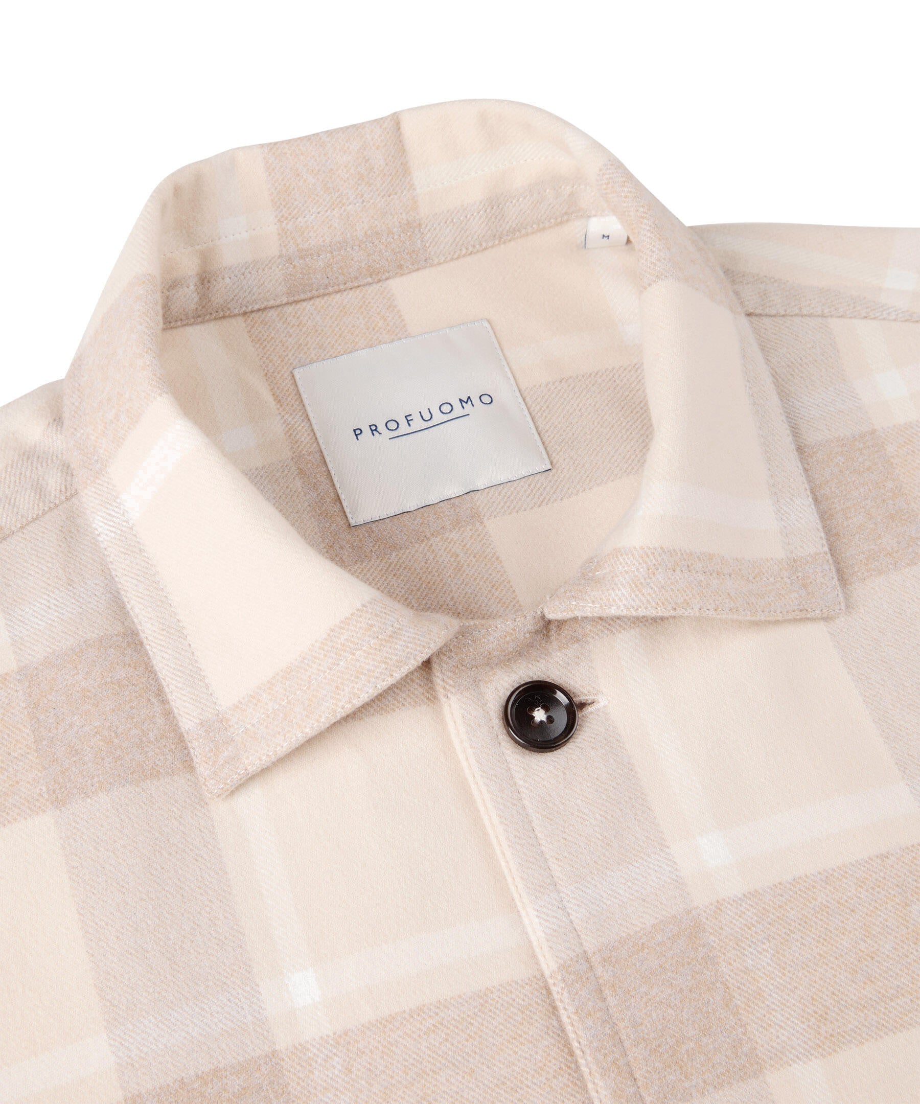 Flanellhemd aus Baumwolle - F - Beige