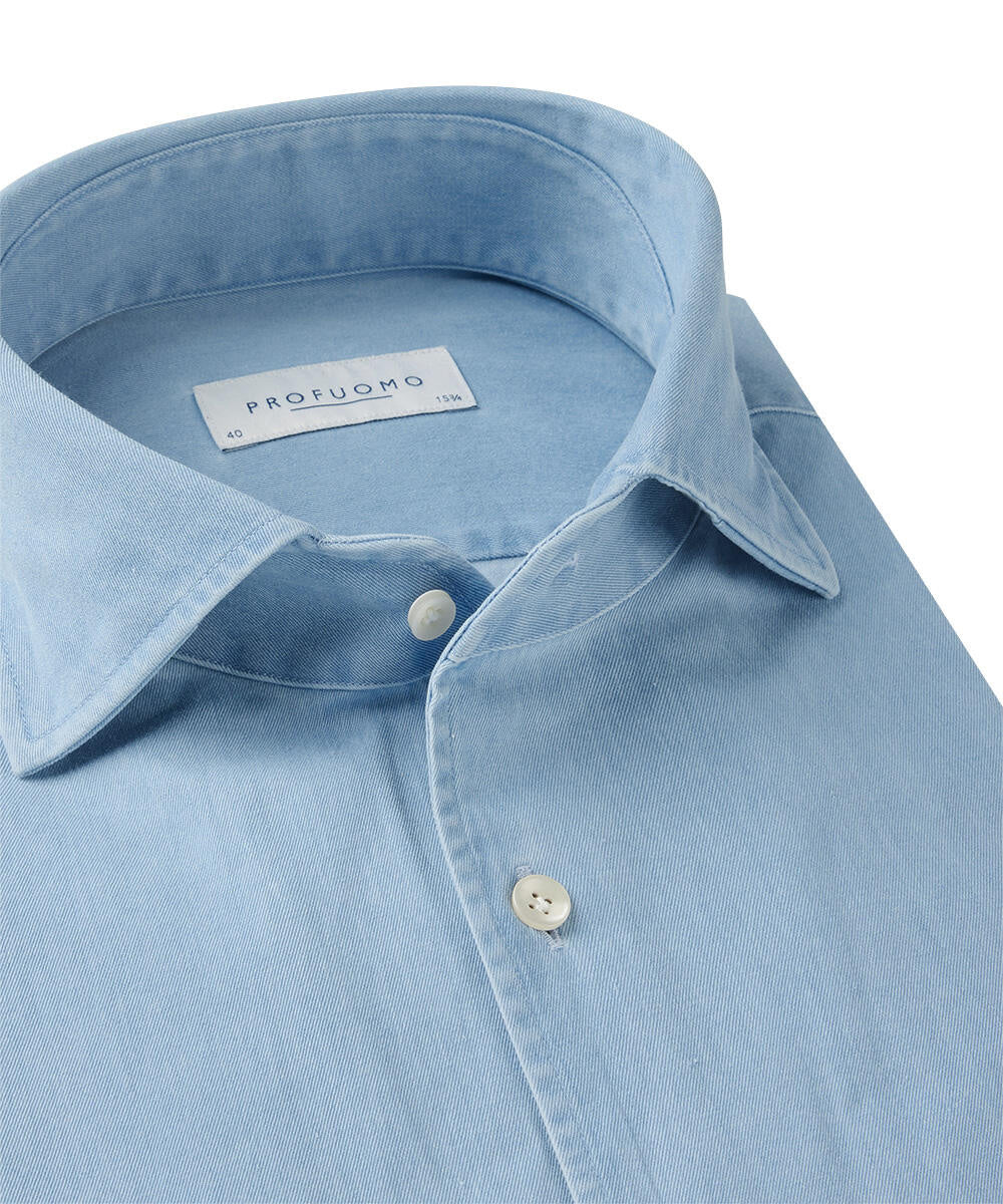 Hemd Slim Fit - M - Blau