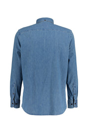 Slim Fit Jeanshemd - M - Blau