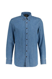 Slim Fit Jeanshemd - M - Blau