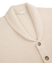 Strick-Cardigan aus Wolle - E - Beige