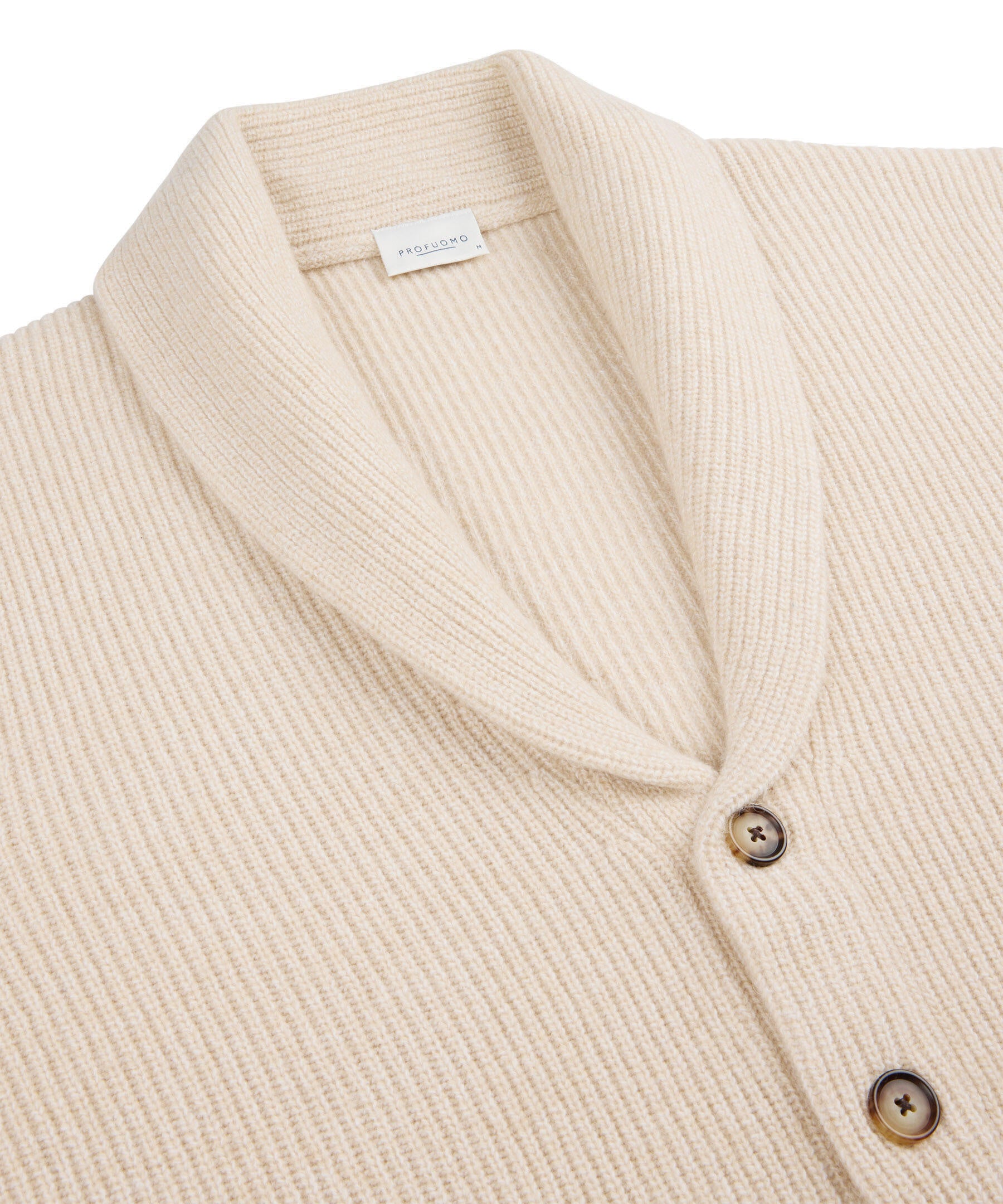 Strick-Cardigan aus Wolle - E - Beige