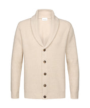 Strick-Cardigan aus Wolle - E - Beige