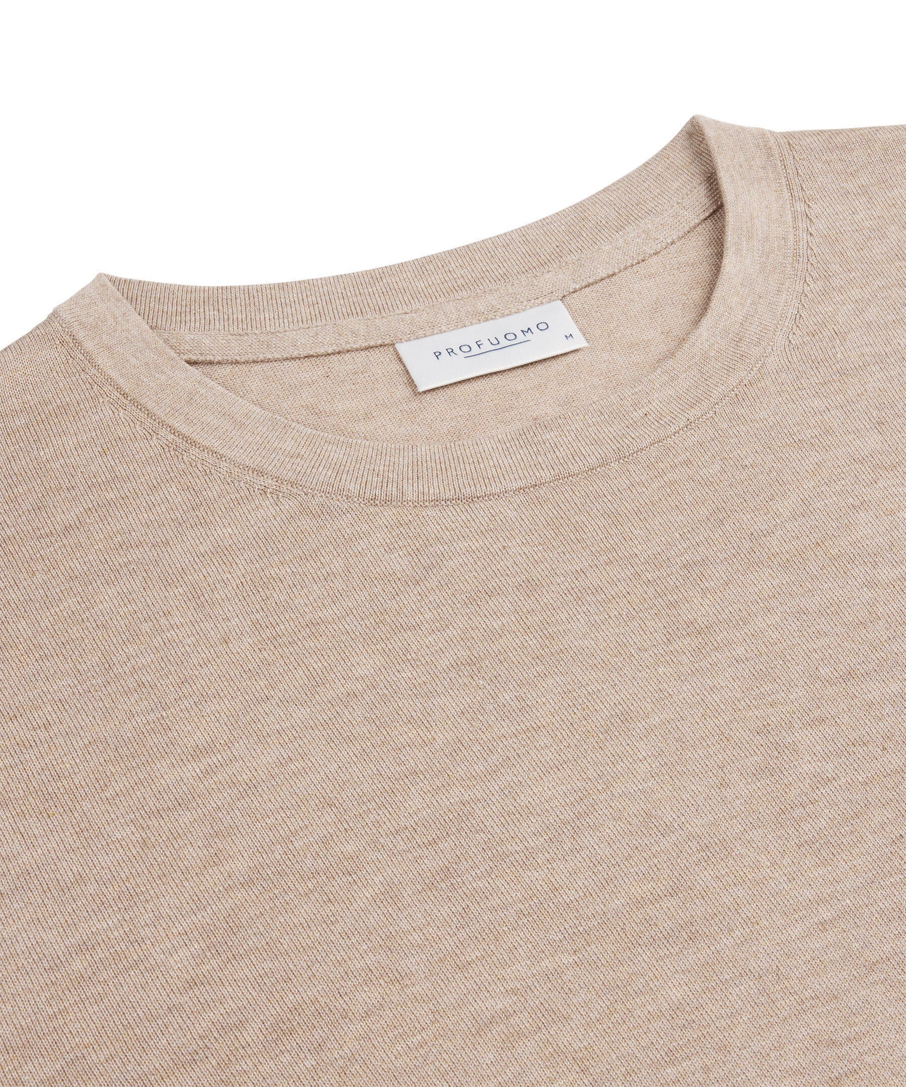 T-Shirt aus Baumwollmix - F - Beige