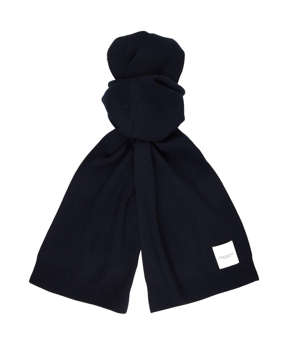 Schal aus Woll-Mix - P - Blau