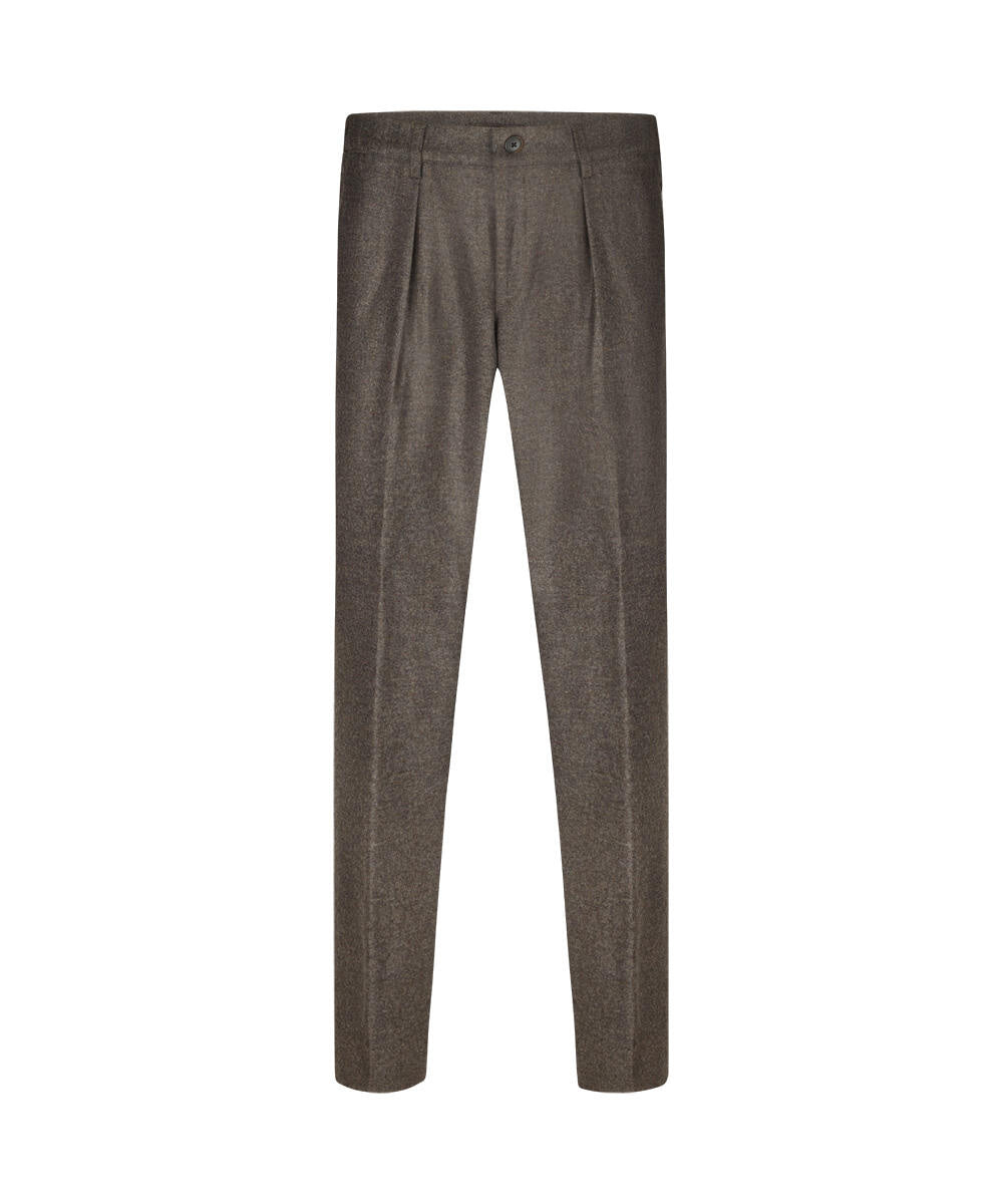 Flanellhose Relaxed Fit - H - Braun