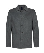 Overshirt aus Wollmix - C - Grau