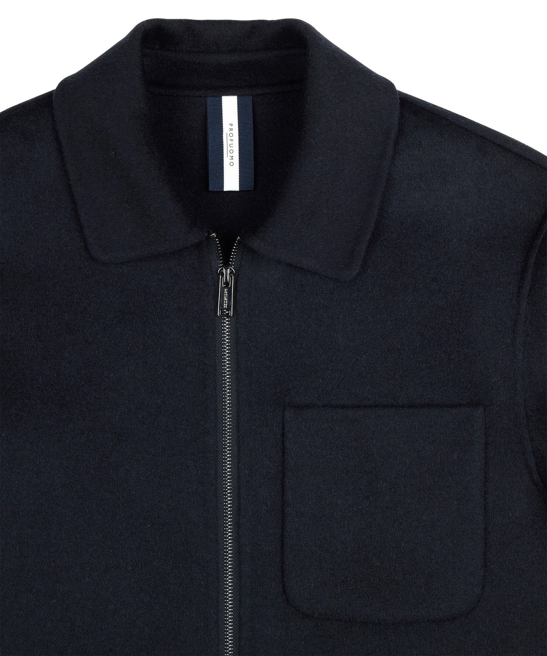 Overshirt aus Wollmix - P - Blau
