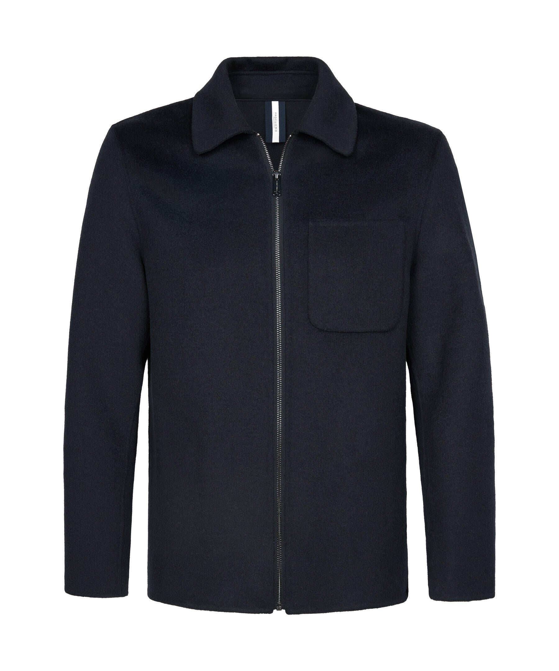 Overshirt aus Wollmix - P - Blau