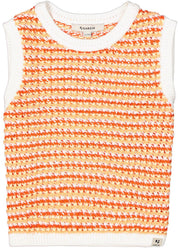 Stricktop aus Baumwolle - 53 - Orange