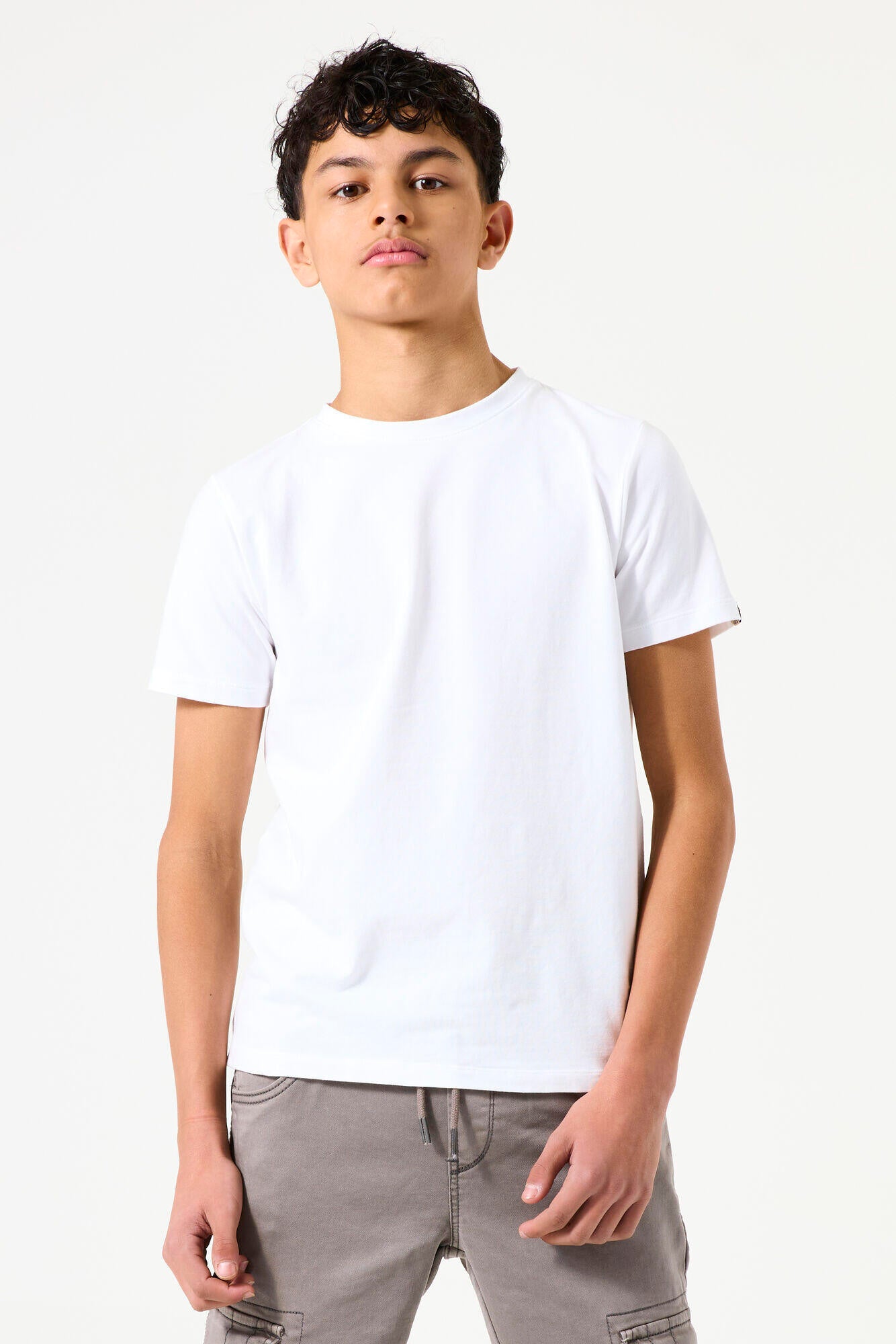 T-Shirt aus Baumwolle - 50 - Weiß