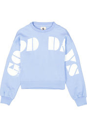 Sweatshirt aus Baumwollmix - 3702 - Blau