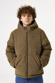 Winterjacke gesteppt mit Kapuze - 1236-safari brown - Beige